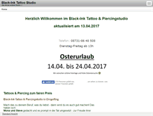 Tablet Screenshot of black-ink.de